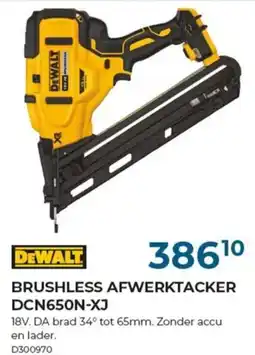 Meno Dewalt brushless afwerktacker DCN650N-XJ aanbieding