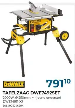 Meno DeWalt Tafelzaag DWE7492SET aanbieding