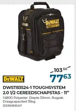 Meno Dewalt toughsystem 2.0 1/2 gereedschapstas - 11" DWST83524-1 aanbieding
