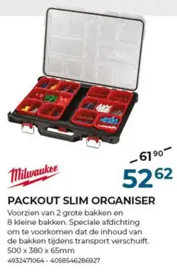 Meno Milwaukee packout slim organiser aanbieding
