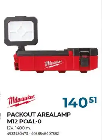 Milwaukee packout arealamp M12 POAL-0