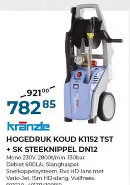 Meno Krānzle hogedruk koud K1152 tst + sk steeknippel DN12 aanbieding