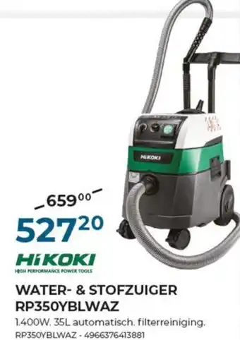 Hikoki water- & stofzuiger RP350YBLWAZ