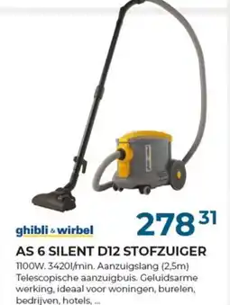Meno Ghibli & wirbel AS 6 silent D12 Stofzuiger aanbieding
