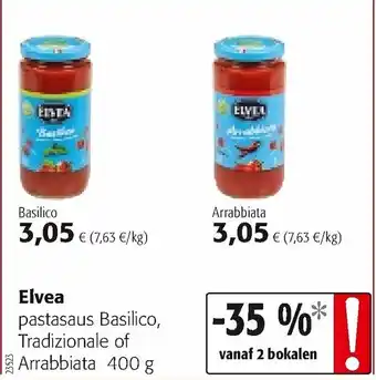 Colruyt Elvea Basilico, Arrabiata aanbieding