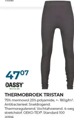 Meno Dassy thermobroek tristan aanbieding