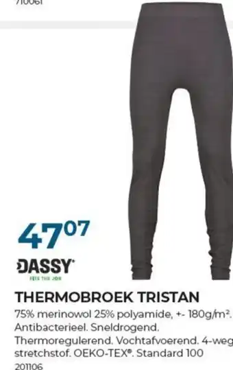 Meno Dassy thermobroek tristan aanbieding