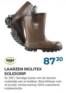 Meno Bekina laarzen riglitex solidgrip aanbieding
