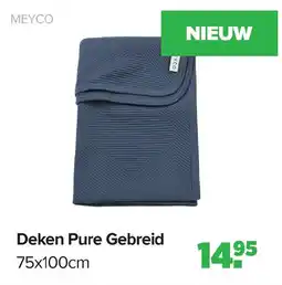 Baby-Dump Deken Pure Gebreid aanbieding