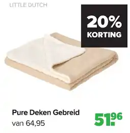 Baby-Dump Pure Deken Gebreid aanbieding