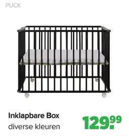 Baby-Dump Inklapbare Box aanbieding