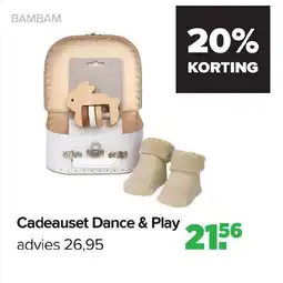 Baby-Dump Cadeauset Dance & Play aanbieding
