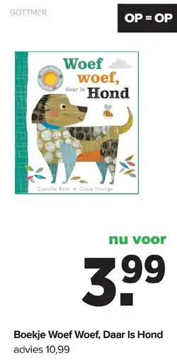 Baby-Dump Boekje Woef Woef Daar Is Hond aanbieding