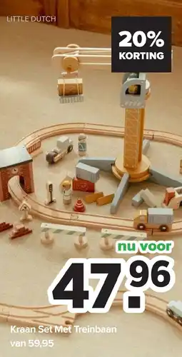 Baby-Dump Kraan Set Met Treinbaan aanbieding