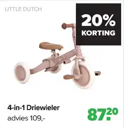 Baby-Dump 4-in-1 Driewieler aanbieding