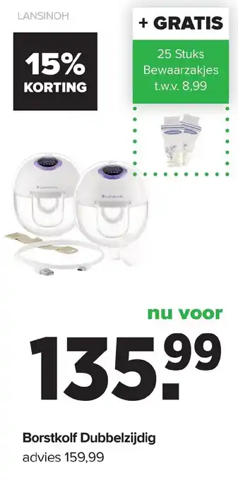 Baby-Dump Borstkolf Dubbelzijdig aanbieding