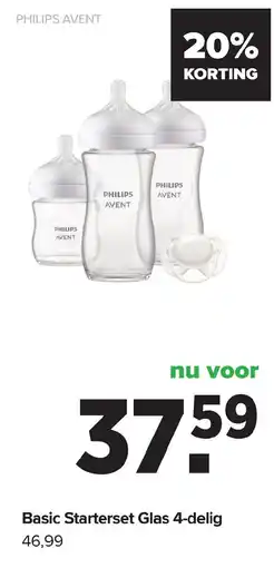Baby-Dump Basic Starterset Glas 4-delig aanbieding