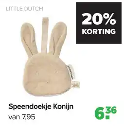 Baby-Dump Speendoekje Konijn aanbieding