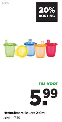 Baby-Dump Herbruikbare Bekers aanbieding