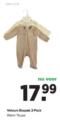 Baby-Dump Velours Boxpak 2-Pack aanbieding