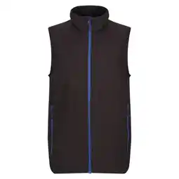 Decathlon Heren Fleece Gilet (Zwart/Nieuw Royal) aanbieding