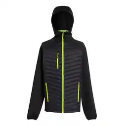 Decathlon Heren Navigate Quilted Hybride Jas (Zwart/Lijkgroen) aanbieding