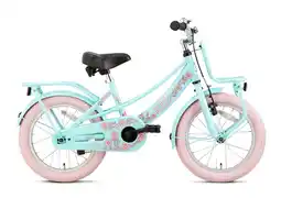 Decathlon SuperSuper Lola Kinderfiets - Meisjes - 16 inch - Mint / Roze aanbieding