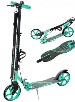 Decathlon Meisjes Vouwstep Anabel met rem 200mm Zwart/Mint aanbieding
