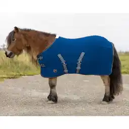 Decathlon Fleecedeken voor shetland met riem QHP aanbieding