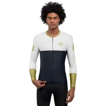 Decathlon Heren Fietsen wielershirt lange mouw M2 Bavaria Marineblauw aanbieding