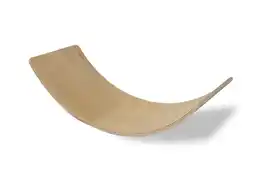 Decathlon Deryan Luxe Balance board XL - Balansbord - Blank gelakt sterk beukenhout - 90cm aanbieding