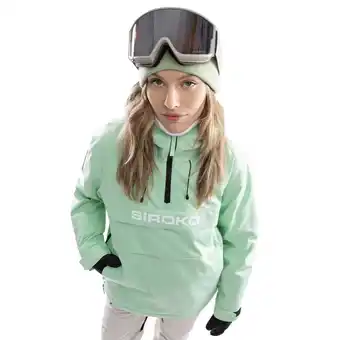 Decathlon Dames Wintersport snowboardjas W6-W Elm Groen aanbieding