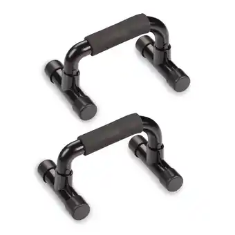 Decathlon Handgrepen Voor Push-Ups Van Plastic Tot 120 Kg INDIGO 21*14*12 Zwart aanbieding