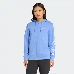 Decathlon Fitnesshoodie met rits voor dames blauw aanbieding