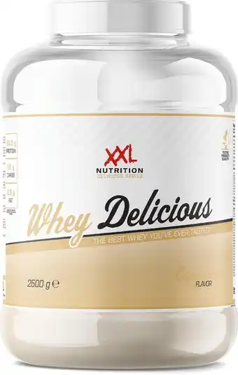 Decathlon Whey Delicious - 80% Eiwit, Proteïne Poeder - Cappuccino - 2500 gram (83 shakes) aanbieding