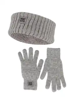 Decathlon Dames Winter Thermo Set - Hoofband + Handschoenen - Grey aanbieding