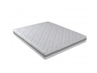 De Matrassen Gigant Matelas Jaritex à ressorts ensachés et latex coloris blanc-90x200 cm-Moyen aanbieding