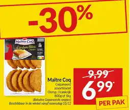 Intermarché Maître Coq Gepaneerd assortiment aanbieding
