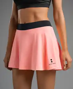 Decathlon Dames Elegance Skort Tennis/Padel Koraal aanbieding