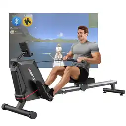 Decathlon JR30 Roeitrainer, roeitrainer voor thuis, stille magnetische roeitrainer aanbieding