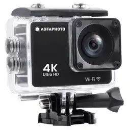 Decathlon Agfa Photo Realimove AC9000 4K Actiecamera 12MP Waterdicht Zwart aanbieding