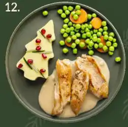 Intermarché Kipfilethaasjes met room, puree met boter, erwtjes en worteltjes aanbieding