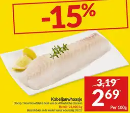 Intermarché Kabeljauwhaasje aanbieding