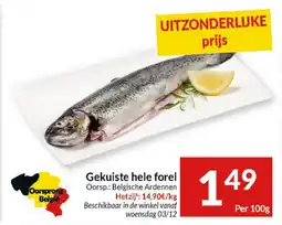 Intermarché Gekuiste hele forel aanbieding