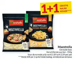 Intermarché Maestrella Geraspte kaas aanbieding