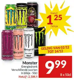 Intermarché Monster Energiedrank aanbieding