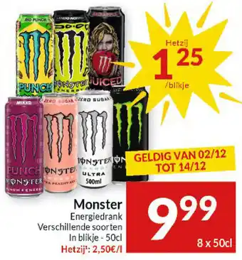 Intermarché Monster Energiedrank aanbieding
