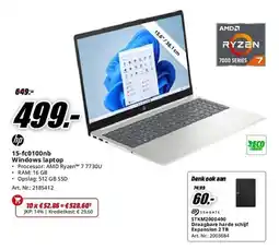 MediaMarkt hp 15-fc0100nb Windows laptop aanbieding