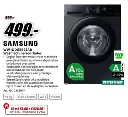 MediaMarkt Samsung WW1UDG5B25AB Wasmachine voorlader aanbieding