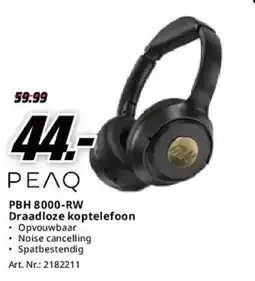 MediaMarkt Peaq PBH 8000-RW Draadloze koptelefoon aanbieding
